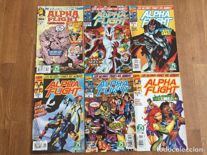 C&oacute;mics: Alpha Flight Origenes + Vol. 2 numeros 1-5 Editorial Forum - Foto 1