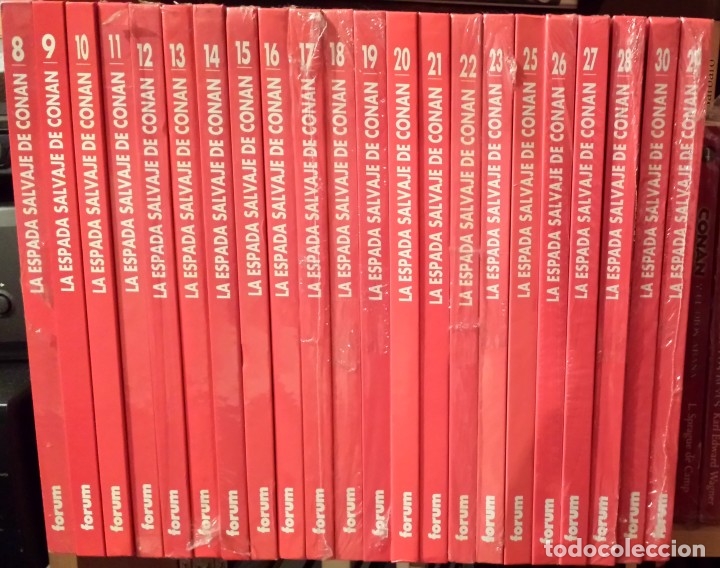 C&oacute;mics: LOTE 22 TOMOS LA ESPADA SALVAJE DE CONAN SERIE ROJA - Foto 2