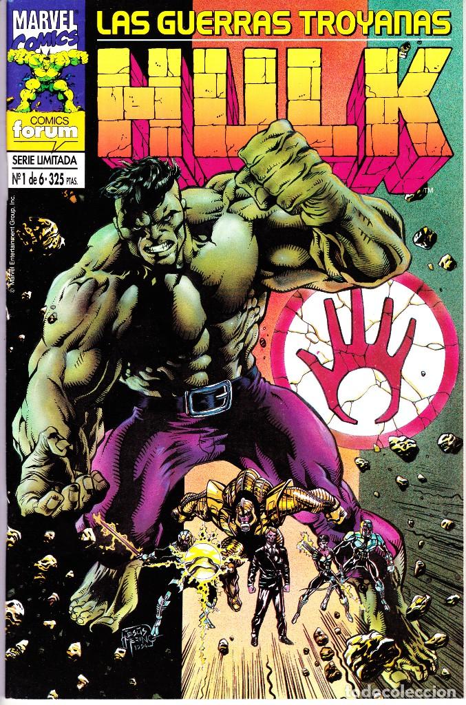 C&oacute;mics: HULK. LAS GUERRAS TROYANAS. 1 AL 6. COMPLETA. 1995 PLANETA - Foto 1