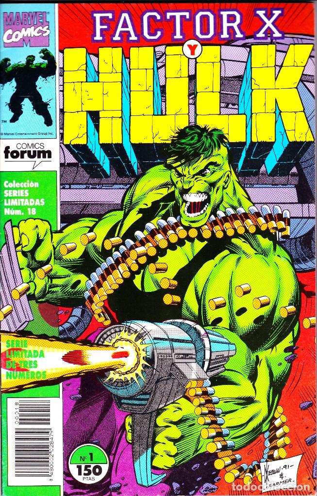 C&oacute;mics: FACTOR X Y HULK. SERIE LIMITADA DE 3. COMPLETA. 1992 PLANETA - Foto 1