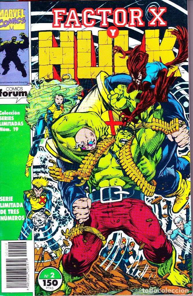 C&oacute;mics: FACTOR X Y HULK. SERIE LIMITADA DE 3. COMPLETA. 1992 PLANETA - Foto 2
