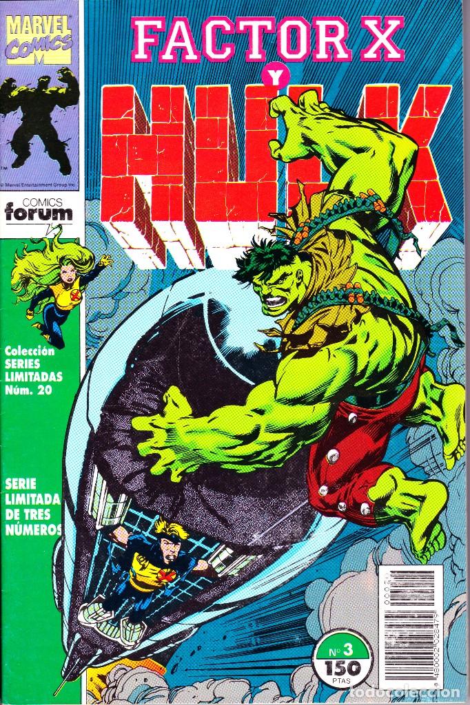 C&oacute;mics: FACTOR X Y HULK. SERIE LIMITADA DE 3. COMPLETA. 1992 PLANETA - Foto 3