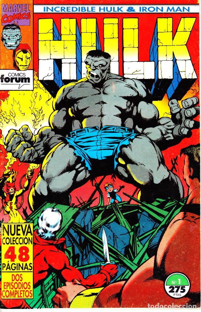 C&oacute;mics: HULK - IRON MAN. SERIE DE 9. COMPLETA 1993 PLANETA - Foto 1