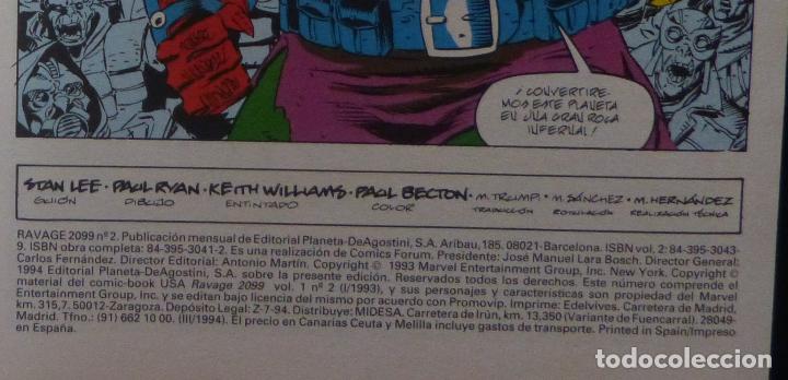 C&oacute;mics: Comics RAVAGE 2099,Stan Lee,1994,Marvel,Forum Comics,Numero 2 de 12 - Foto 5