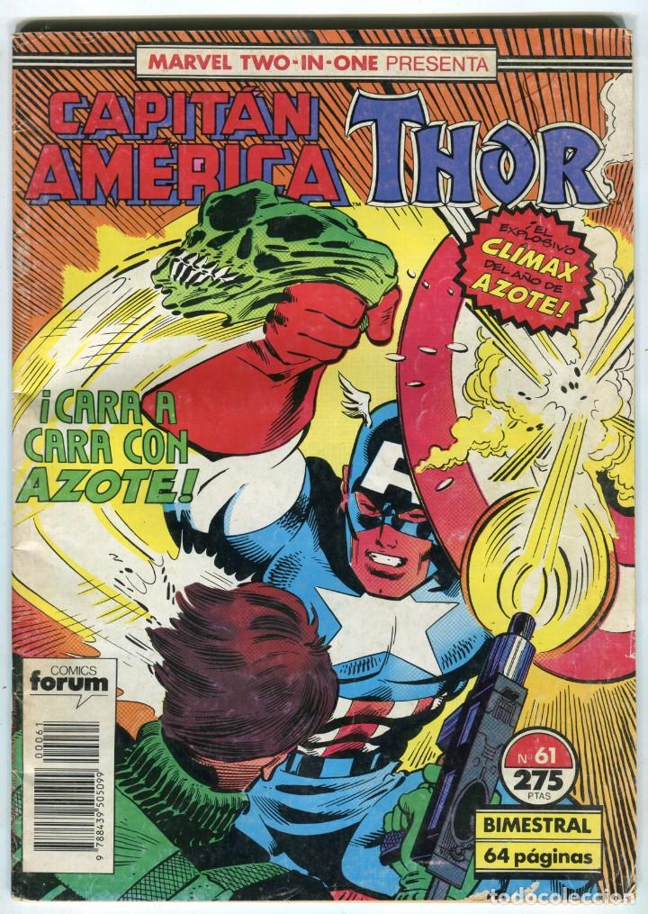C&oacute;mics: CAPITAN AMERICA THOR N&ordm; 61 COMICS FORUM - Foto 1
