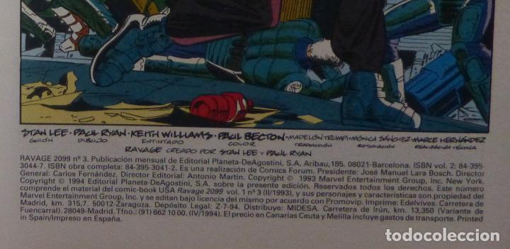 C&oacute;mics: Comics RAVAGE 2099, Numero 3 de 12,Stan Lee,1994,Marvel Comics, Forum - Foto 4