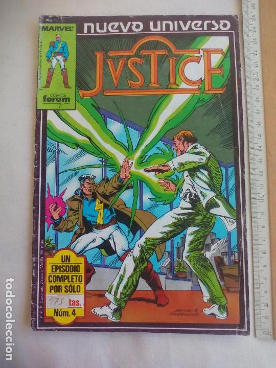 C&oacute;mics: JUSTICE NUEVO UNIVERSO N&ordm;, N&Uacute;M. 4. MARVEL COMIC FORUM. - Foto 1