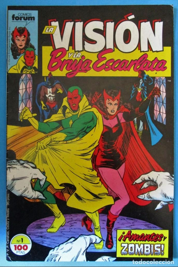 C&oacute;mics: LA VISI&Oacute;N Y LA BRUJA ESCARLATA N&ordm; 1 - ED. FORUM - Foto 1