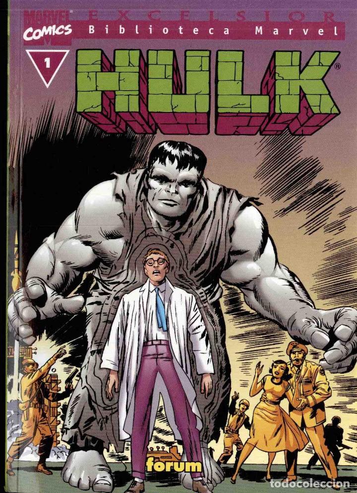 C&oacute;mics: lote con los 8 primeros n&uacute;meros de la biblioteca marvel excelsior de hulk - Foto 1
