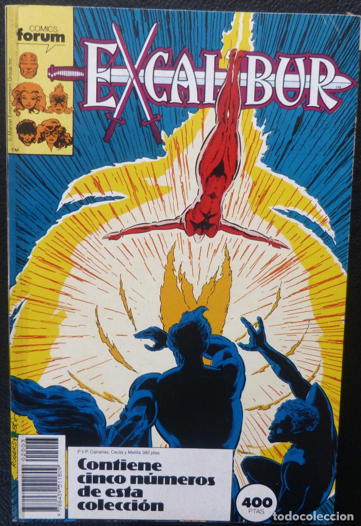 C&oacute;mics: Comic Excalibur Comics Marvel,A&ntilde;o 1990,Numeros 11,12,13,14,15