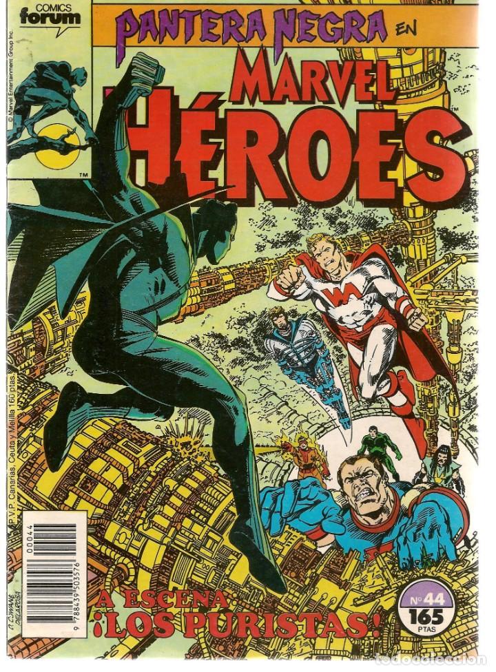C&oacute;mics: PANTERA NEGRA EN MARVEL H&Eacute;ROES. N&ordm; 44. FORUM. (RF.MA)C/39 - Foto 1