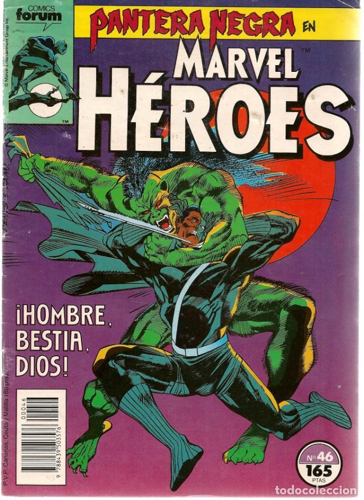 C&oacute;mics: PANTERA NEGRA EN MARVEL H&Eacute;ROES. N&ordm; 46. FORUM. (RF.MA)C/39 - Foto 1