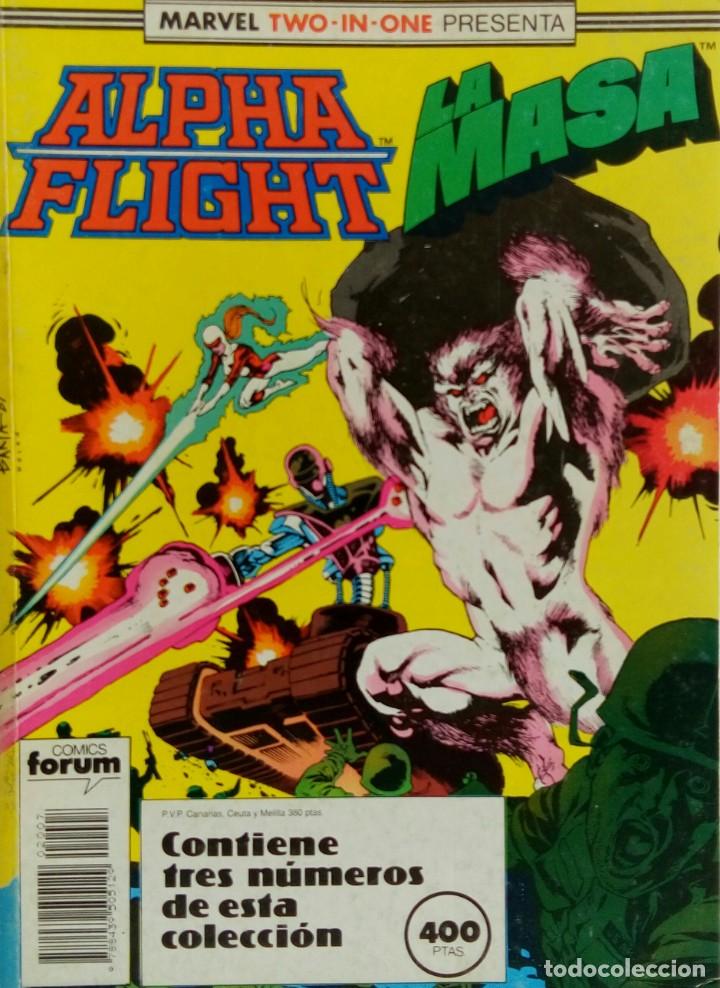 C&oacute;mics: ALPHA FLIGHT + LA MASA - MARVEL TWO IN ONE - n&ordm;45 a 47 - Foto 1