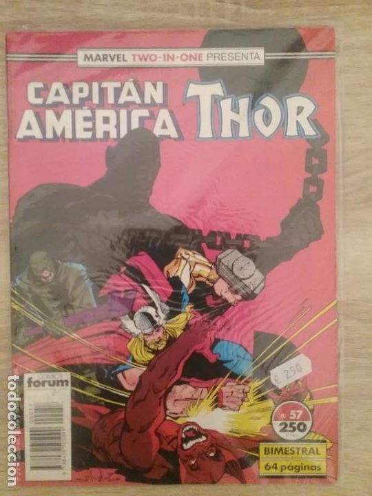 C&oacute;mics: CAPIT&Aacute;N AMERICA THOR 57 PRIMERA EDICI&Oacute;N TWO IN ONE# - Foto 1