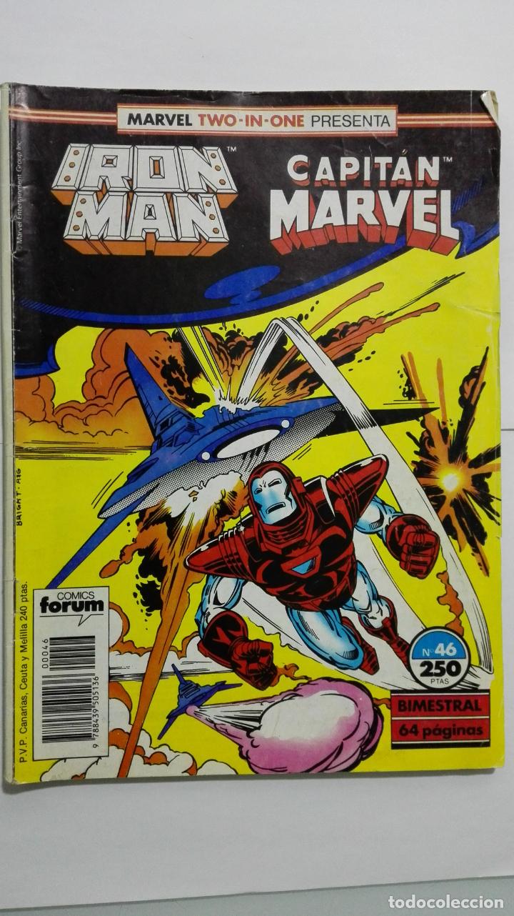 C&oacute;mics: MARVEL TWO-IN-ONE PRESENTA IRON MAN - CAPITAN MARVEL, N&ordm; 46 - Foto 1