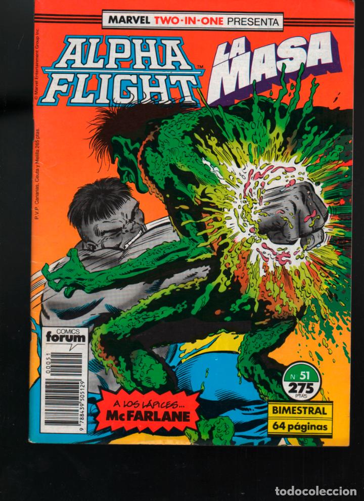 C&oacute;mics: MARVEL TWO IN ONE ALPHA FLITGHT LA MASA. N&ordm; 51 FORUM - Foto 1