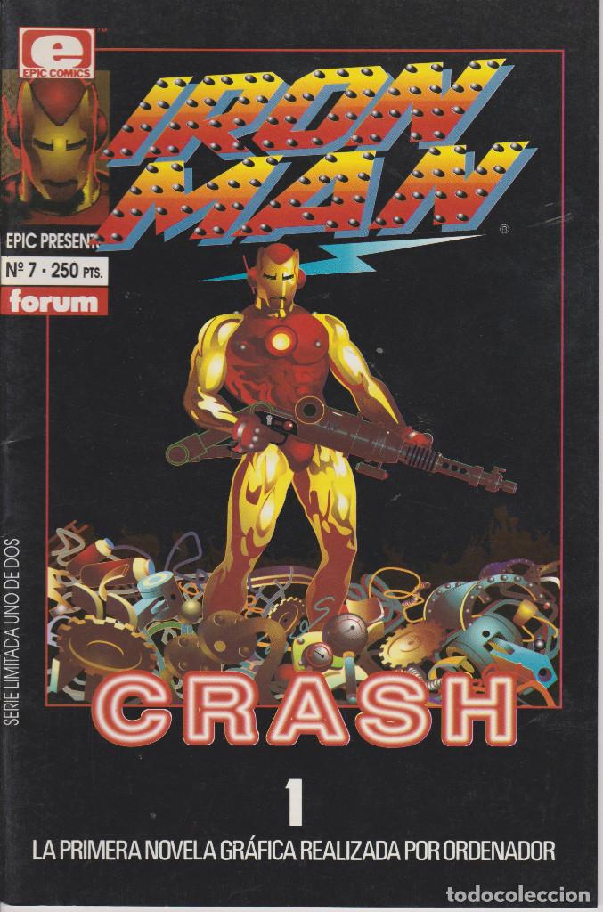 C&oacute;mics: IRON MAN CRASH EPIC PRESENTS N&ordm; 1 FORUM COMICS 1992 - Foto 1