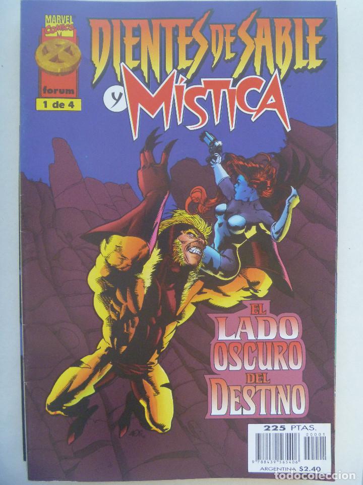 C&oacute;mics: MARVEL COMICS :  DIENTES DE SABLE Y MISTICA , N&ordm; 1 - Foto 1