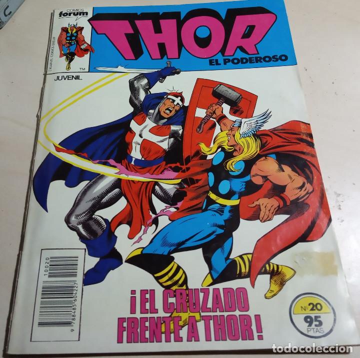 C&oacute;mics: THOR EL PODEROSO N&ordm; 20.&iexcl;EL CRUZADO FRENTE A THOR!.COMICS FORUM.1983. - Foto 1