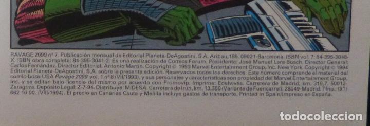 C&oacute;mics: RAVAGE 2099 Comic Numero 7 de 12,Stan Lee,1994,Marvel,Forum Comics - Foto 3