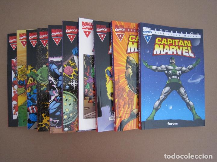C&oacute;mics: BIBLIOTECA MARVEL EXCELSIOR - CAPIT&Aacute;N MARVEL (COMPLETA-10 TOMOS) - 2002 - Foto 1