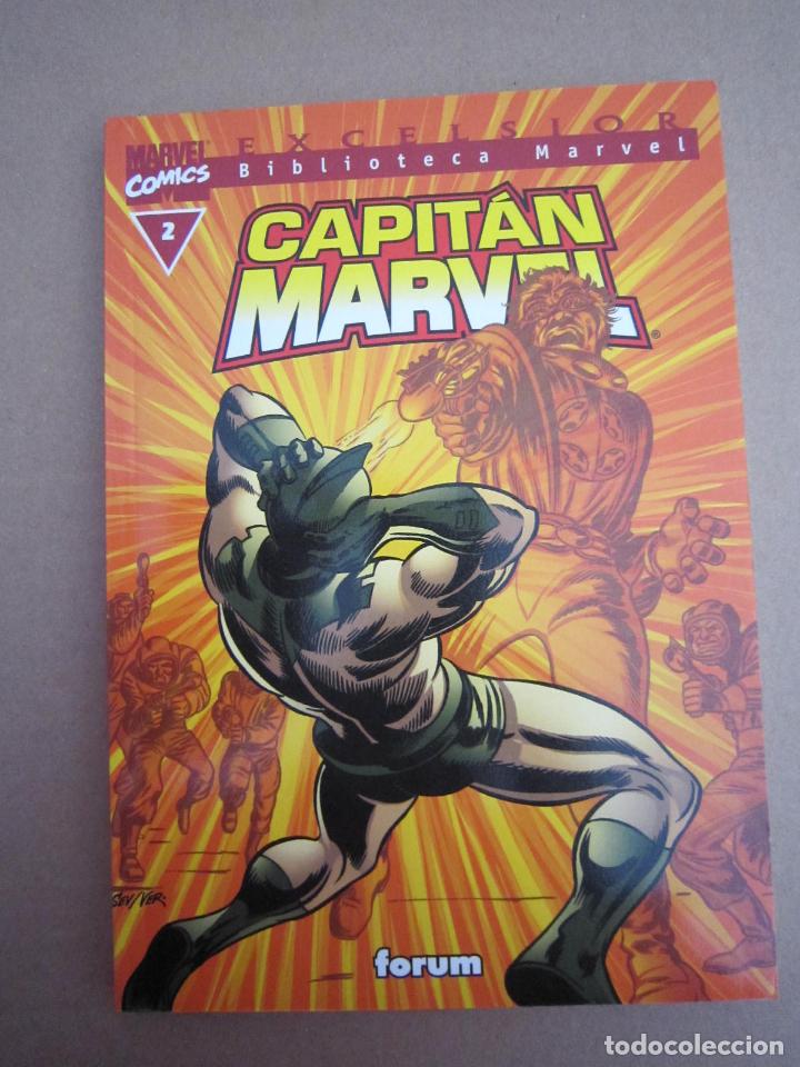 C&oacute;mics: BIBLIOTECA MARVEL EXCELSIOR - CAPIT&Aacute;N MARVEL (COMPLETA-10 TOMOS) - 2002 - Foto 3