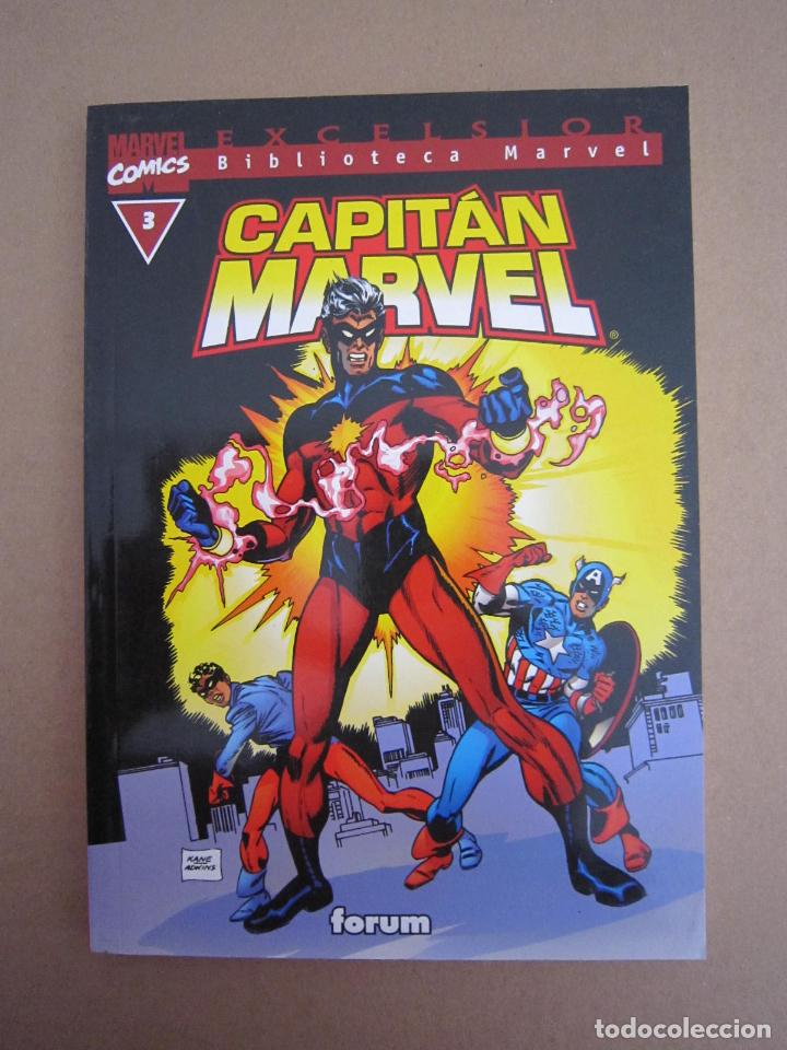 C&oacute;mics: BIBLIOTECA MARVEL EXCELSIOR - CAPIT&Aacute;N MARVEL (COMPLETA-10 TOMOS) - 2002 - Foto 4