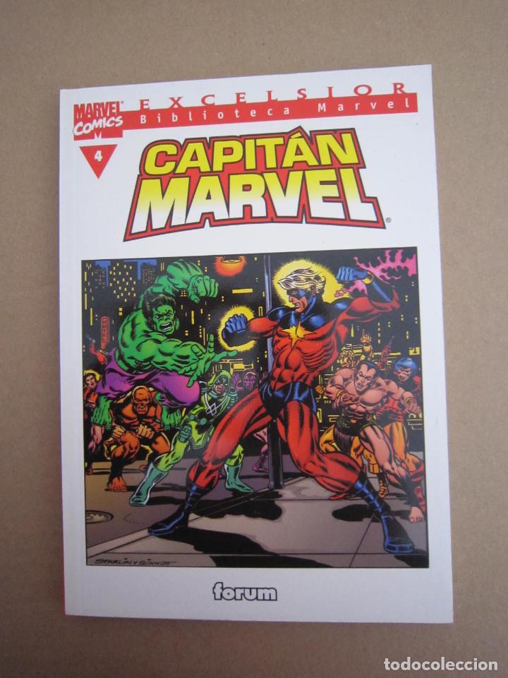 C&oacute;mics: BIBLIOTECA MARVEL EXCELSIOR - CAPIT&Aacute;N MARVEL (COMPLETA-10 TOMOS) - 2002 - Foto 5