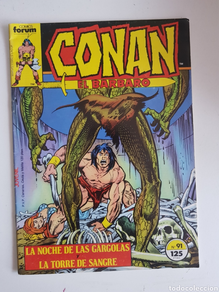 Comics: CONAN EL BARBARO N&deg;91 LA NOCHE DE LAS GARGOLAS/LA TORRE DE SANGRE 1986