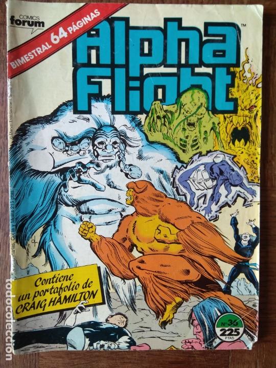 C&oacute;mics: ALPHA FLIGHT & LA MASA V.1 N&ordm; 36 - FORUM MARVEL TWO-IN-ONE. HULK - Foto 1