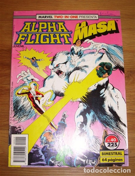 C&oacute;mics: ALPHA FLIGHT ; LA MASA. N&Uacute;M. 40 (MARVEL TWO-IN-ONE) - Foto 1