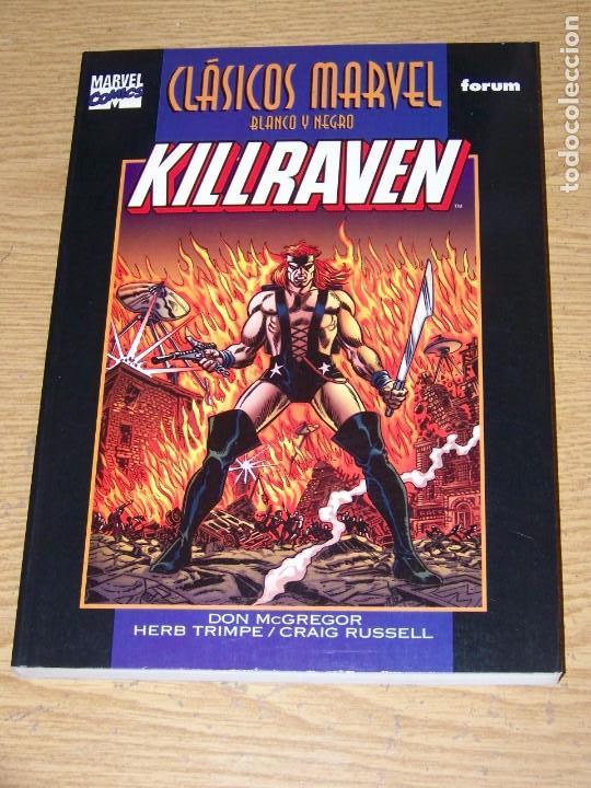 C&oacute;mics: CLASICOS MARVEL BLANCO Y NEGRO KILLRAVEN 1 - Foto 1