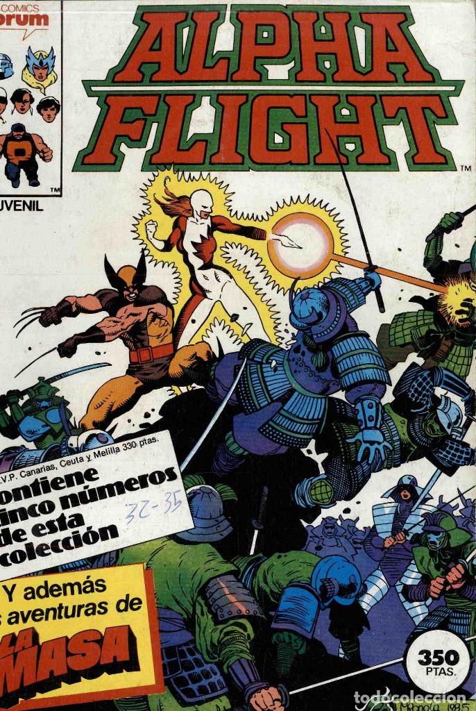 C&oacute;mics: alpha flight, contiene los n&ordm;s 32 al 35 - Foto 1