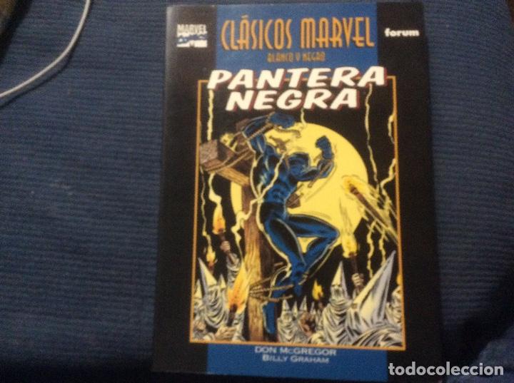 C&oacute;mics: clasicos marvel blanco y negro pantera negra mcgregor graham - Foto 1