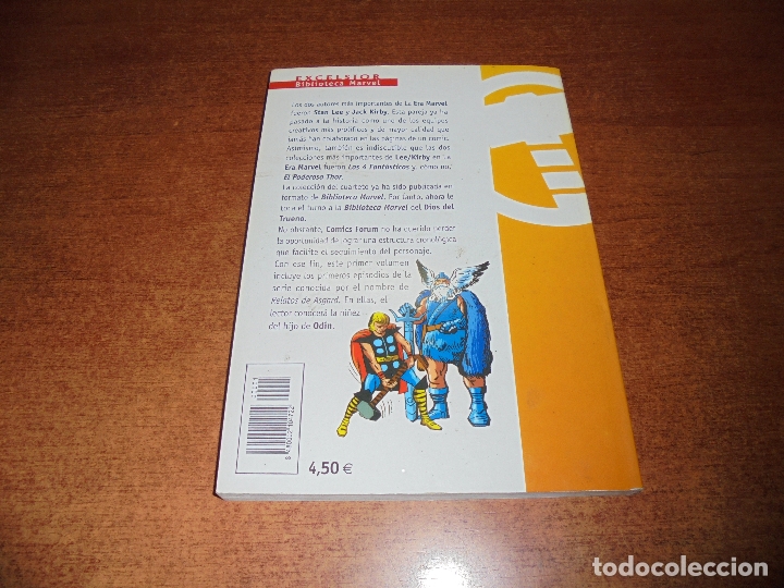 C&oacute;mics: EL PODEROSO THOR. BIBLIOTECA MARVEL EXCELSIOR N&ordm; 1 MARVEL COMICS FORUM. - Foto 4