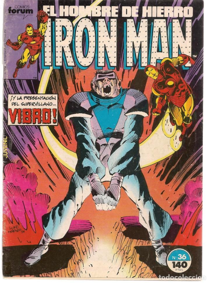 C&oacute;mics: IRON MAN. N&ordm; 36. FORUM. 1988. (ST/B2.1) - Foto 1