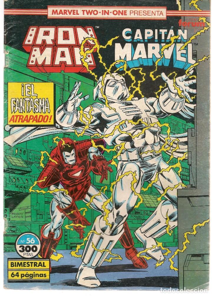 C&oacute;mics: TWO IN ONE. N&ordm; 56. IRAN MAN - CAPIT&Aacute;N MARVEL. FORUM. (ST/B2.1) - Foto 1