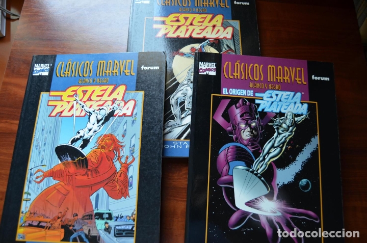 C&oacute;mics: Cl&aacute;sicos Marvel b/n: Estela Plateada 1 al 3 - Foto 2