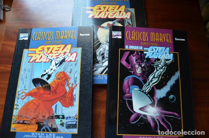C&oacute;mics: Cl&aacute;sicos Marvel b/n: Estela Plateada 1 al 3 - Foto 3
