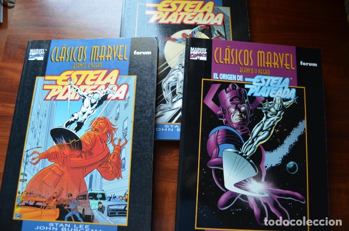 C&oacute;mics: Cl&aacute;sicos Marvel b/n: Estela Plateada 1 al 3 - Foto 1