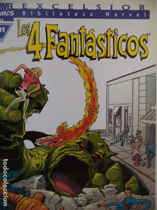 C&oacute;mics: MARVEL COMICS 01 LOS 4 FANTASTICOS EXCELSIOR BIBLIOTECA MARVEL - Foto 1