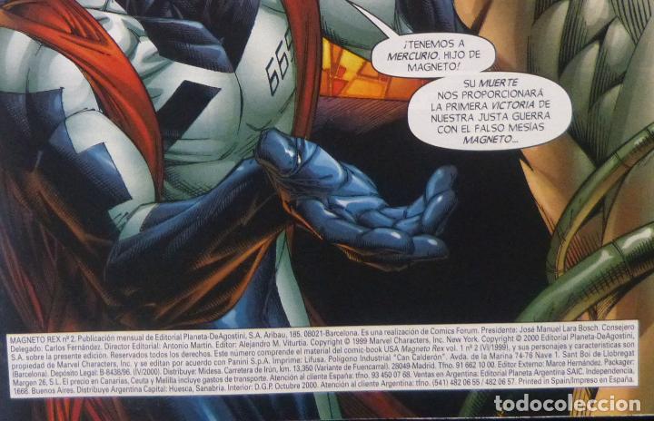 C&oacute;mics: Comic MAGNETO REX, Marvel Comics,Forum,Stan Lee,2000,Numero 2 de 3 - Foto 2