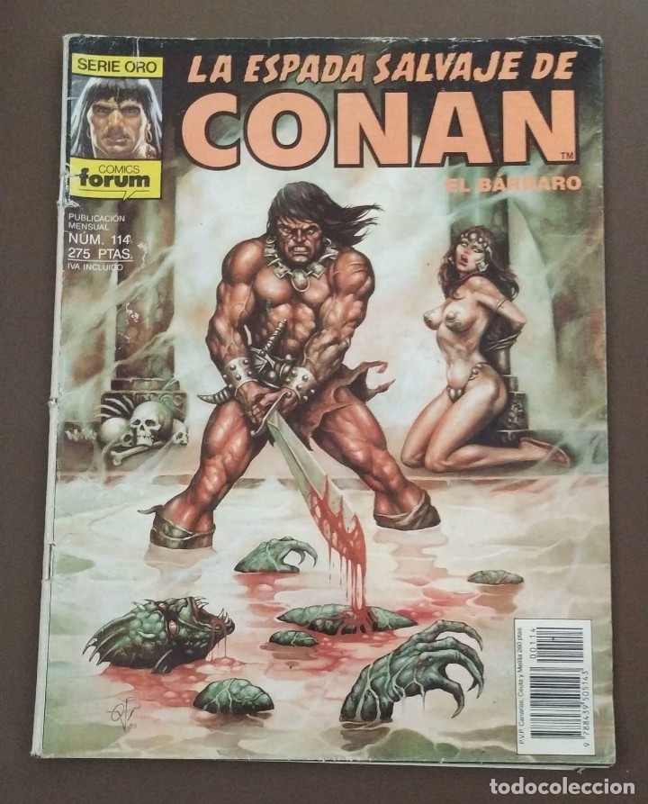 C&oacute;mics: LA ESPADA SALVAJE DE CONAN EL BARBARO. NUMERO 114. - Foto 1