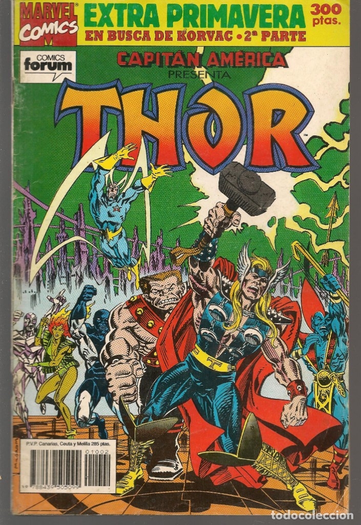 C&oacute;mics: CAPITAN AM&Eacute;RICA / EXTRA DE PRIMAVERA. THOR. FORUM.(ST/A00B) - Foto 1