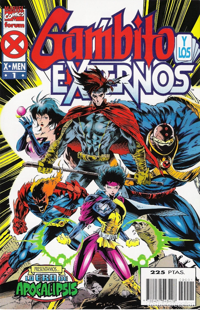 C&oacute;mics: GAMBITO Y LOS EXTERNOS (LA ERA DE APOCALIPSIS) SERIE DE 4 N&Uacute;MEROS MARVEL-FORUM 1995-1996 - Foto 1