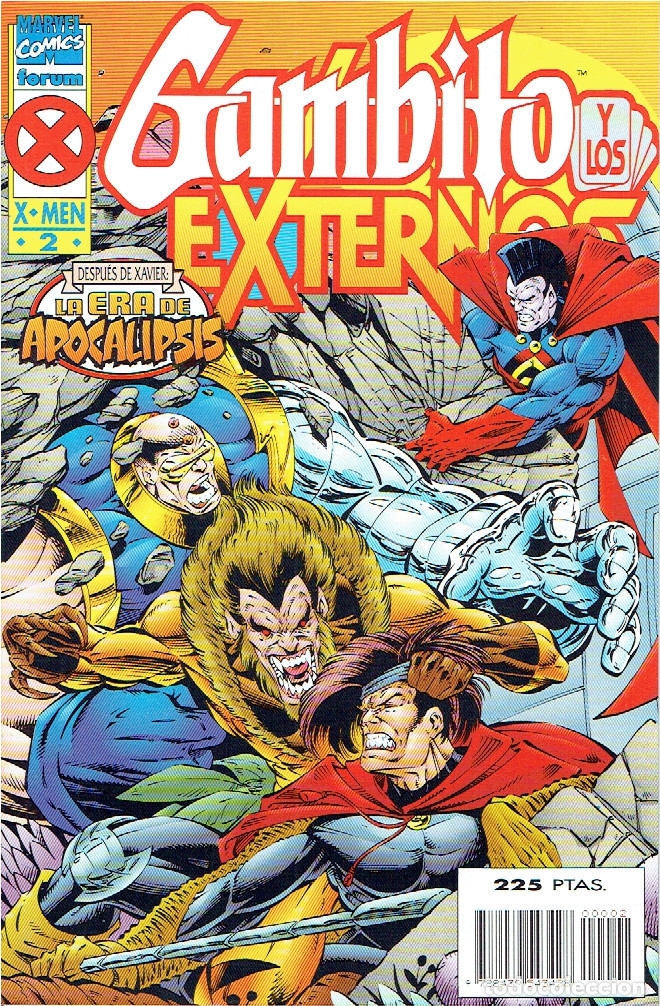 C&oacute;mics: GAMBITO Y LOS EXTERNOS (LA ERA DE APOCALIPSIS) SERIE DE 4 N&Uacute;MEROS MARVEL-FORUM 1995-1996 - Foto 2