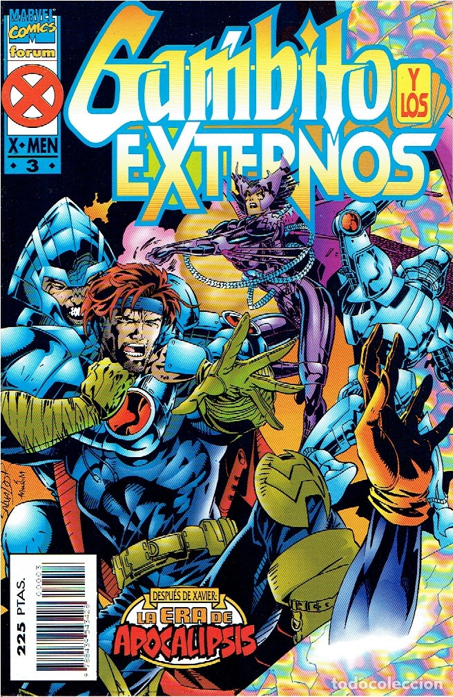 C&oacute;mics: GAMBITO Y LOS EXTERNOS (LA ERA DE APOCALIPSIS) SERIE DE 4 N&Uacute;MEROS MARVEL-FORUM 1995-1996 - Foto 3