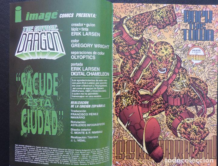C&oacute;mics: Comic The Savage  DRAGON, Image,World Comics,Planeta,1994,N&ordm; 3 - Foto 3