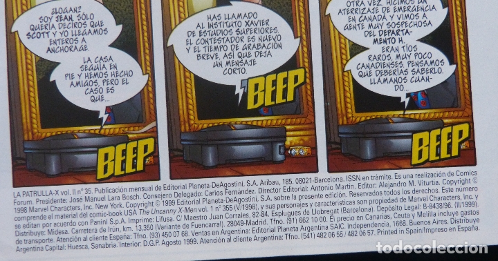 C&oacute;mics: Comic Patrulla X,N&ordm; 35,1999,Marvel Comics,Forum - Foto 4