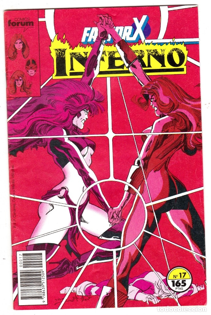 C&oacute;mics: Factor X-INFERNO,Numero 17,Comics Forum,1988,Marvel,Stan Lee - Foto 1
